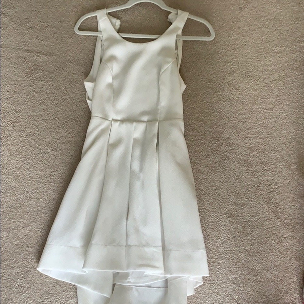 White skater dress